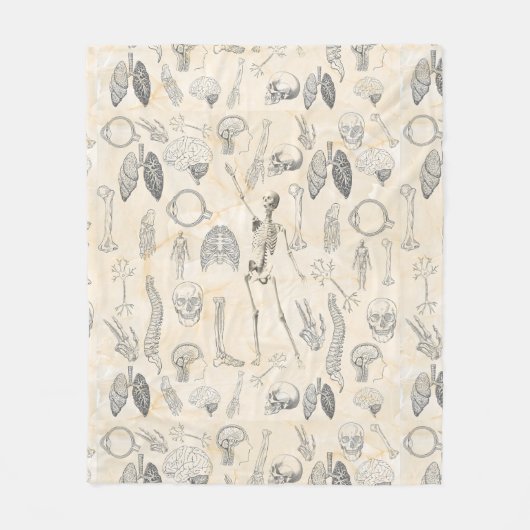 Menselijke Anatomie  Fleece Deken (Voorkant)