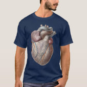  menselijke anatomie Gezonde hartorganen T-shirt (Voorkant)