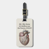menselijke anatomie Hartorganen Gezonde Bagagelabel (Voorkant verticaal)