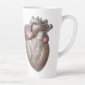  menselijke anatomie Hartorganen Gezonde Latte Mok (Rechts)