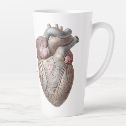  menselijke anatomie Hartorganen Gezonde Latte Mok (Rechts)