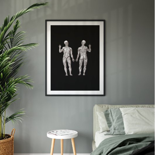 Menselijke anatomie - Het spierstelsel Poster