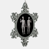 Menselijke anatomie - Het spierstelsel Tin Sneeuwvlok Ornament (Links)