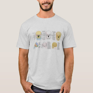 Menselijke anatomie Humaan Schulpkleur geïllustree T-shirt