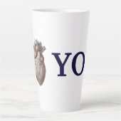  menselijke anatomie, ik hou van je latte mok (Voorkant)