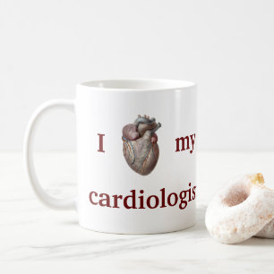  menselijke anatomie, ik hou van mijn cardioloog koffiemok