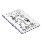 Menselijke anatomie leerboek voor notities notitieboek (Rechterzijde)