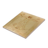 Menselijke Anatomie, Man Vitruvian door Leonardo Tegeltje (Zijkant)