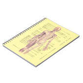 Menselijke anatomie Medische Diagram Gepersonalise Notitieboek (Linkerzijde)