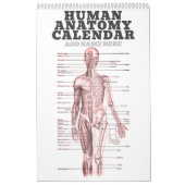 Menselijke anatomie Medische Diagram Novelty Scien Kalender (Hoes)