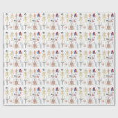 Menselijke anatomie Medische diagrammen, volledig  Cadeaupapier (Vlak)