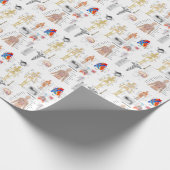 Menselijke anatomie Medische diagrammen, volledig  Cadeaupapier (Hoek)