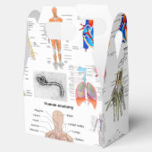 Menselijke anatomie medische kaarten bedankdoosjes (Geopend)