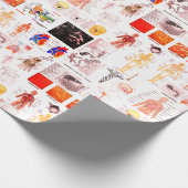 Menselijke anatomie medische kaarten cadeaupapier (Hoek)