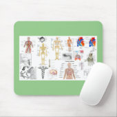 Menselijke anatomie medische kaarten muismat (Met muis)