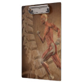 Menselijke anatomie met wervelkolom klembord (Links)