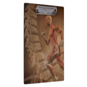 Menselijke anatomie met wervelkolom klembord (Rechts)