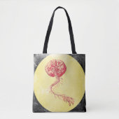 Menselijke anatomie  Pop Art Brain & Spine Tote Bag (Voorkant)