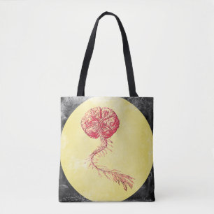 Menselijke anatomie  Pop Art Brain & Spine Tote Bag