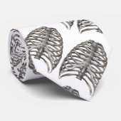 Menselijke anatomie skelet ribben botten vintage stropdas (Opgerold)