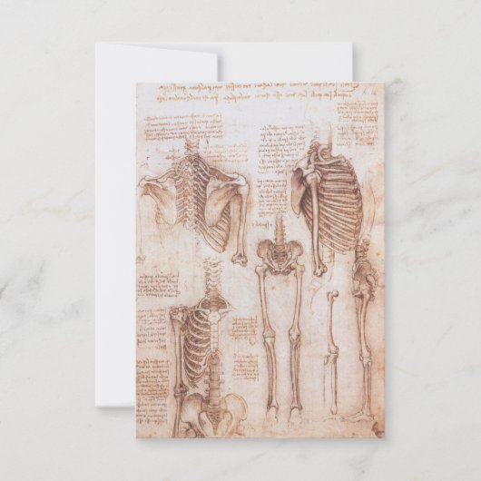 Menselijke anatomie Skeleton Botten van Leonardo d (Voorkant)