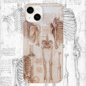Menselijke anatomie Skeleton Botten van Leonardo d Case-Mate iPhone Case