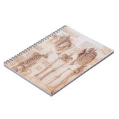 Menselijke anatomie Skeleton Botten van Leonardo d Notitieboek (Linkerzijde)