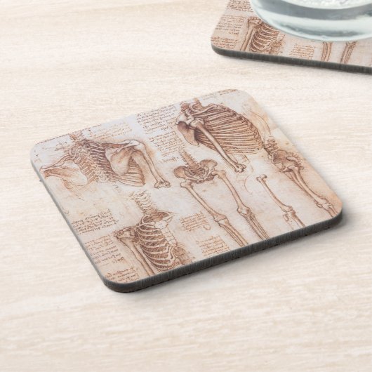 Menselijke anatomie Skeleton Botten van Leonardo d Onderzetter (Linkerzijde)