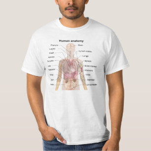 Menselijke anatomie t-shirt