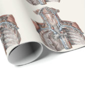  menselijke anatomie Throat, nek, borst, ribben Cadeaupapier (Rol Hoek)