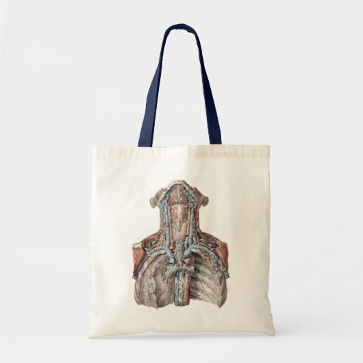menselijke anatomie Throat, nek, borst, ribben Tote Bag (Voorkant)