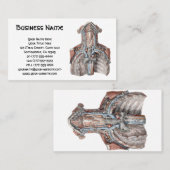  menselijke anatomie Throat, nek, borst, ribben Visitekaartje (Voorkant / Achterkant)