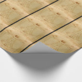 Menselijke anatomie, Vitruviaans Man van Leonardo Cadeaupapier (Hoek)