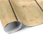 Menselijke anatomie, Vitruviaans Man van Leonardo Cadeaupapier (Rol Hoek)