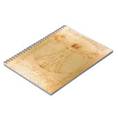 Menselijke anatomie, Vitruviaans Man van Leonardo  Notitieboek (Linkerzijde)