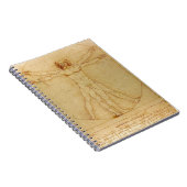 Menselijke anatomie, Vitruviaans Man van Leonardo Notitieboek (Rechterzijde)