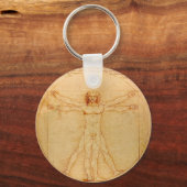 Menselijke anatomie, Vitruviaans Man van Leonardo  Sleutelhanger (Voorkant)