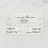 Menselijke anatomie, Vitruviaans Man van Leonardo  Visitekaartje (Voorkant)