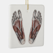  menselijke anatomie Voetafdruk podiatry Feet Keramisch Ornament (Rechts)