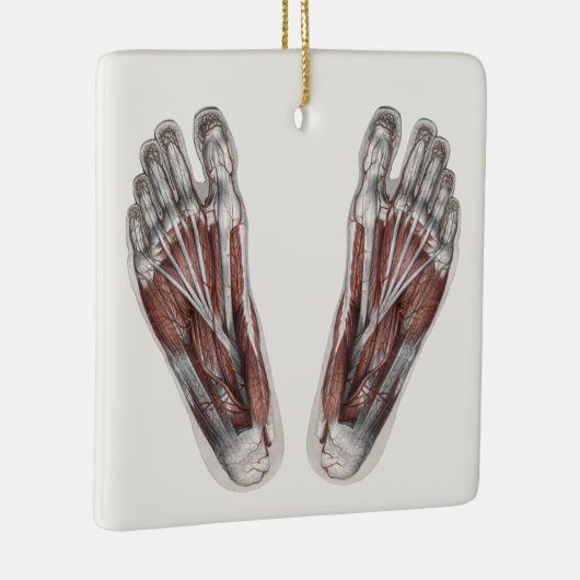  menselijke anatomie Voetafdruk podiatry Feet Keramisch Ornament (Rechts)