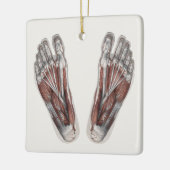  menselijke anatomie Voetafdruk podiatry Feet Keramisch Ornament (Links)