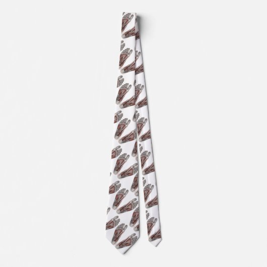  menselijke anatomie Voetafdruk podiatry Feet Stropdas (Voorkant)