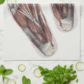 menselijke anatomie Voetafdruk podiatry Feet Theedoek (Gevouwen)