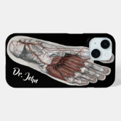  menselijke anatomie Voetafdruk podiatry Foot Case-Mate iPhone Case (Achterkant (horizontaal))
