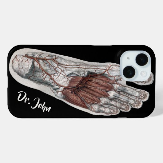 menselijke anatomie Voetafdruk podiatry Foot Case-Mate iPhone Case (Achterkant (horizontaal))