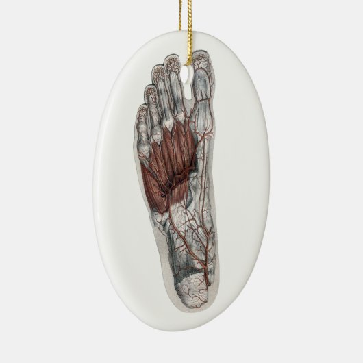  menselijke anatomie Voetafdruk podiatry Foot Keramisch Ornament (Rechts)
