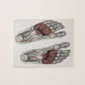 menselijke anatomie Voetafdruk podiatry Foot Legpuzzel (Horizontaal)