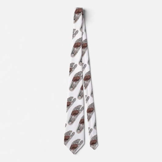  menselijke anatomie Voetafdruk podiatry Foot Stropdas (Voorkant)