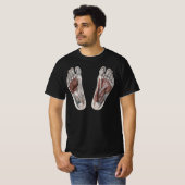  menselijke anatomie Voetafdruk podiatry Foot T-shirt (Voorkant volledig)
