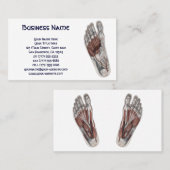 menselijke anatomie Voetafdruk podiatry Foot Visitekaartje (Voorkant / Achterkant)